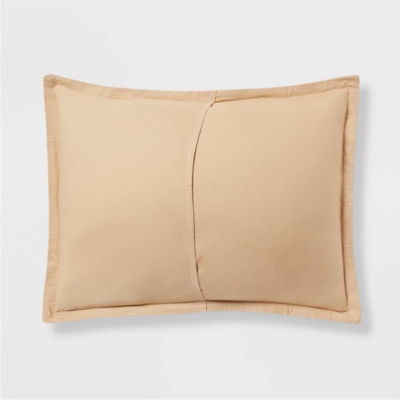 THRESHOLD NWT washed waffle weave duvet cover &sh set -wheat -full/queen - Picture 5 of 11